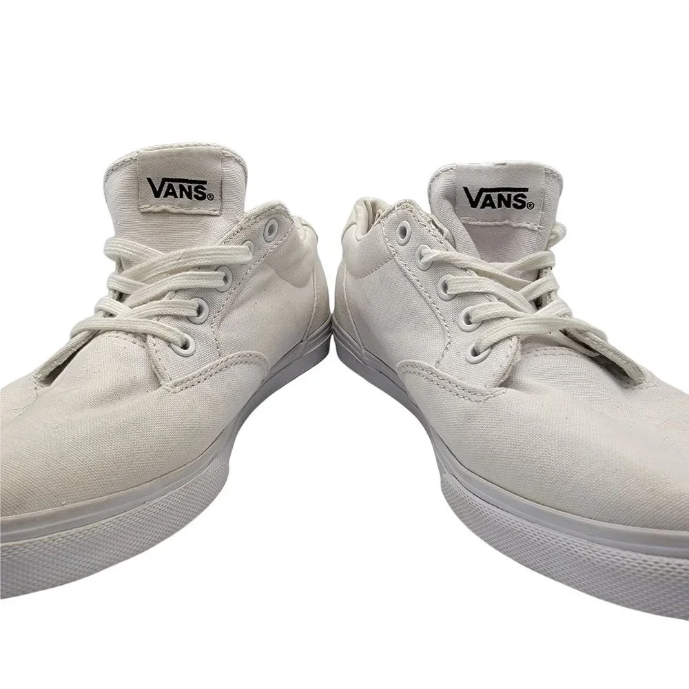 Vans Womens Shoes White Size 6 Casual Low Top Lace Up Shoes TB4R